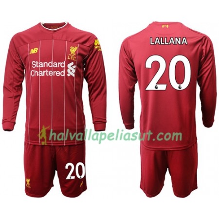 Jalkapallo Pelipaidat Liverpool Lallana 20 Lasten Kotipaita 2019-2020 Pitkähihainen